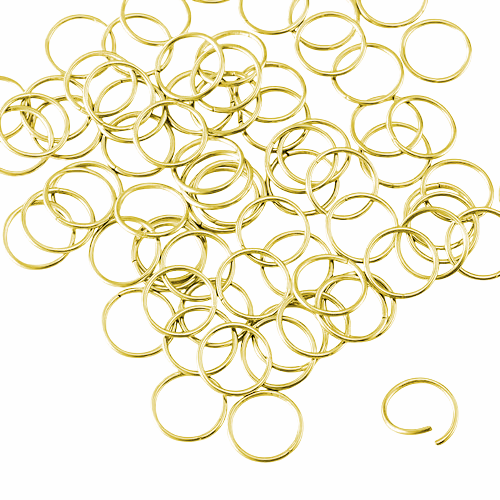 - Argola Nariz Lote 50 pçs Aço Gold Flexível - Produto Nacional